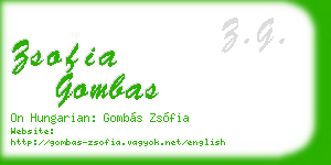 zsofia gombas business card